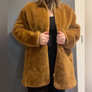 J.Crew teddy jacket with zip front